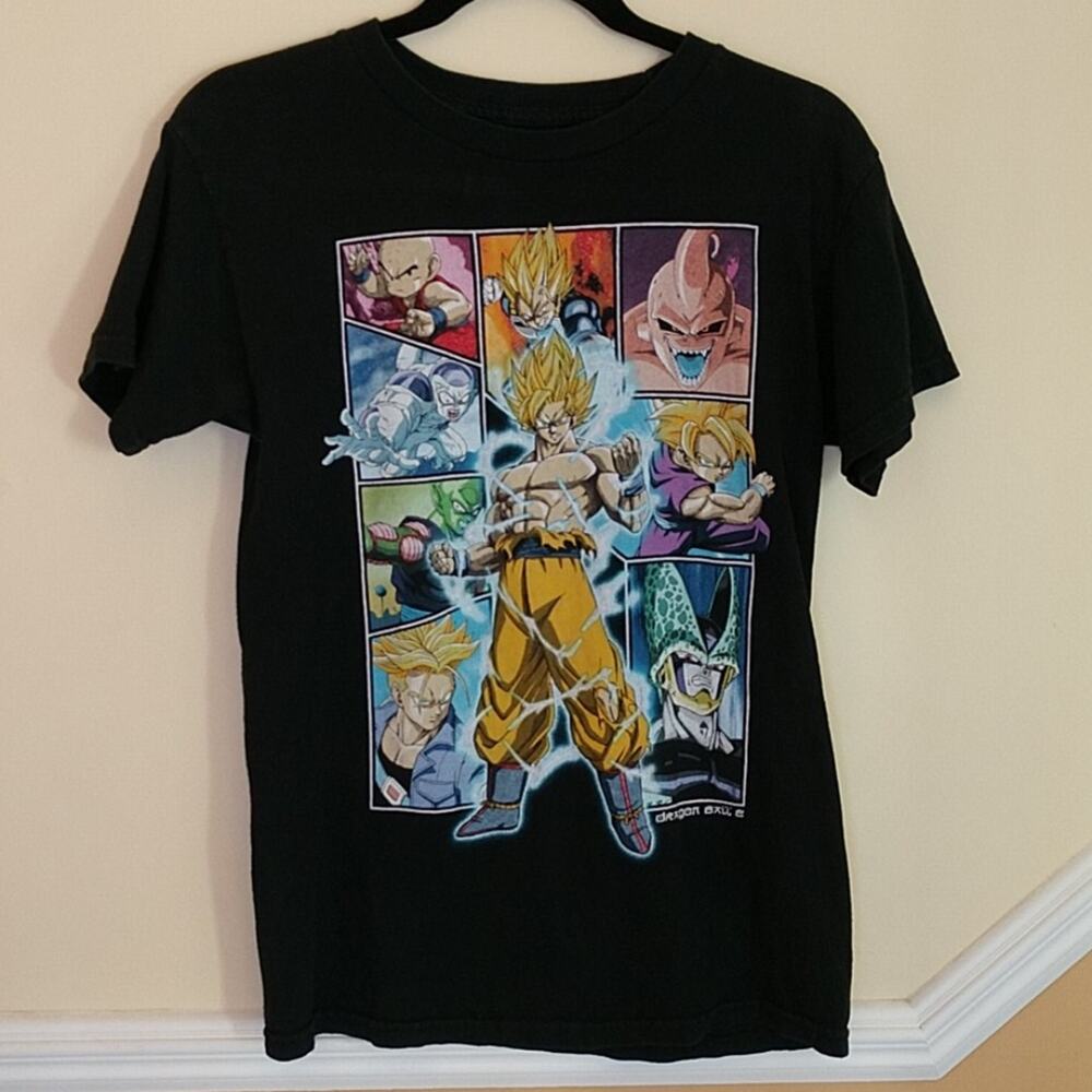 DragonBall Z Ripple Junction Graphic Black T-shirt size Small